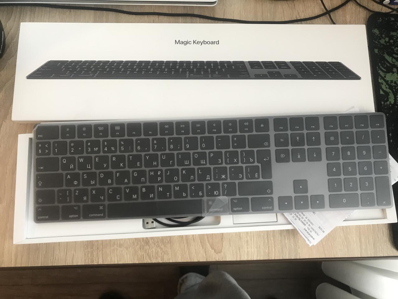 Беспроводная к-ра Apple Magic Keyboard with Numeric Keypad A1843 MRMH2RS/A - картинка