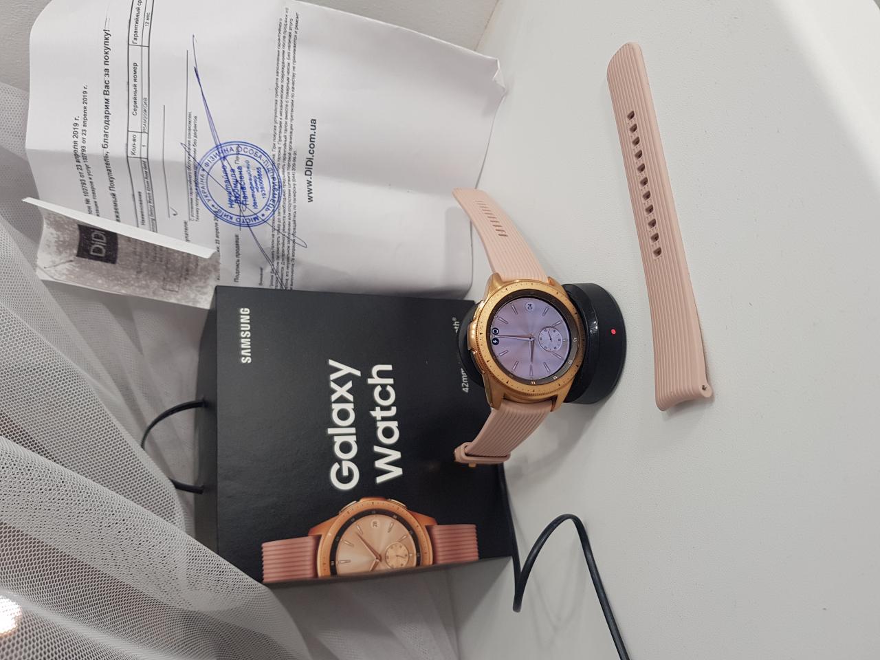Смарт-час Samsung Galaxy watch 42 Gold  - картинка